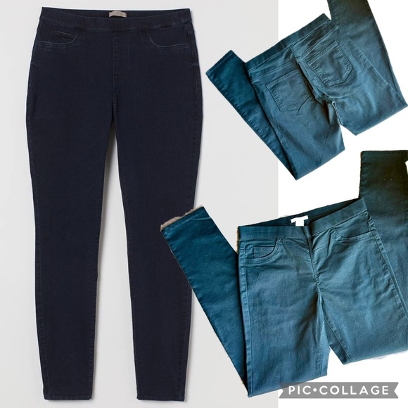 NWT H&M Skinny Super Stretch Regular Waist Jeggings Black Size 6 - Picture 1 of 11